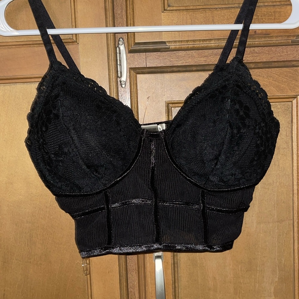 Black See Through Bralette